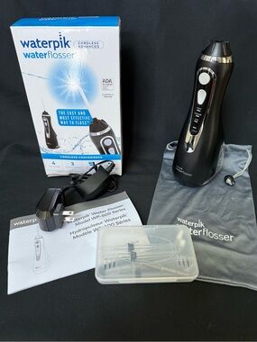 Waterpik Cordless Advanced Water Flosser - Black, New Open Box